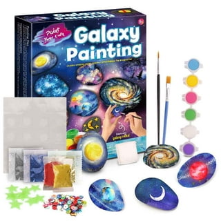 Hoshi Baby Rock Painting and Galaxy Painting Kit, Hobbies, Arts and Crafts  for Kids Children, 4yrs+
