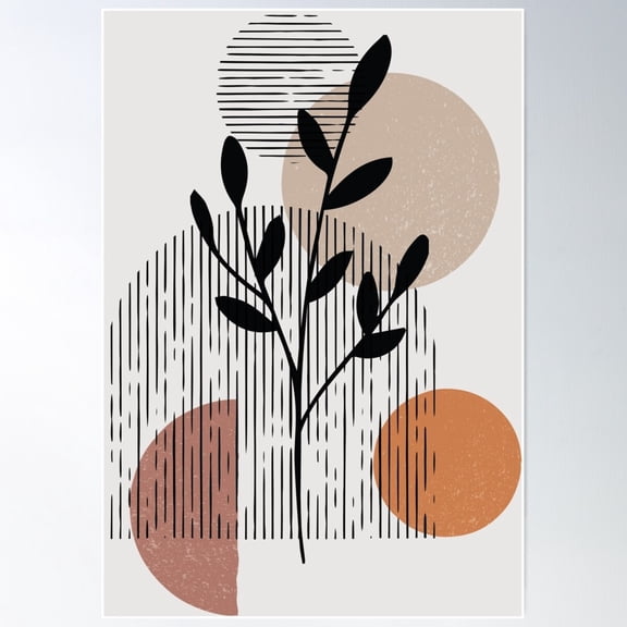 Hand Design Poster Wall Art, Modern Wall Decor For Living Room Bedroom, 8x12 UNFRAMED