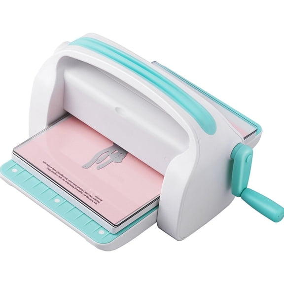 Hand Die Cutting Embosser 9 Inch - Convenient Scrapbooking Full Set of Tools for Crafting, Card Making (White)