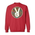 thumbnail image 1 of Hand Doing Peace Sign Sweatshirt Women -Image by Shutterstock, Female Medium, 1 of 4