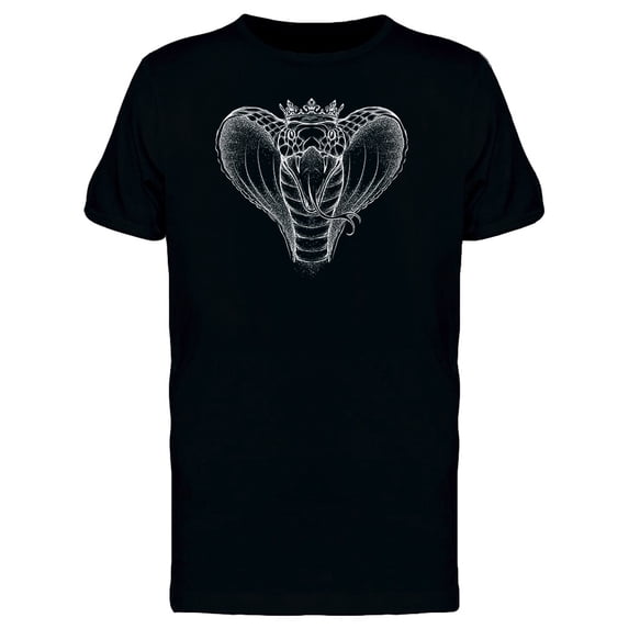 Hand Draw Cobra Portrait T-Shirt Men -Image by Shutterstock, Male 3X-Large