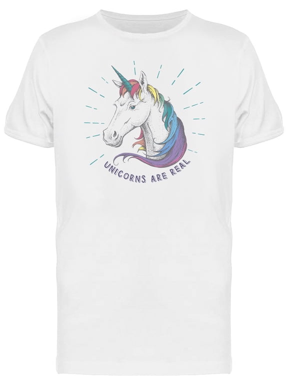 Hand Drawing Animal Unicorn T-Shirt Men -Image by Shutterstock, Male 3X-Large