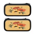 thumbnail image 1 of Hand Drawing Flowers, Carrying Case For Nintendo Switch & OLED Version, Eva Lightweight Shockproof Protective Pouch Case for Game Console & Accessories with 10 Game Card Slot & Wristband, Black, 1 of 6