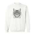 thumbnail image 1 of Hand Drawing Hipster Cat. Sweatshirt Women -Image by Shutterstock, Female XX-Large, 1 of 4