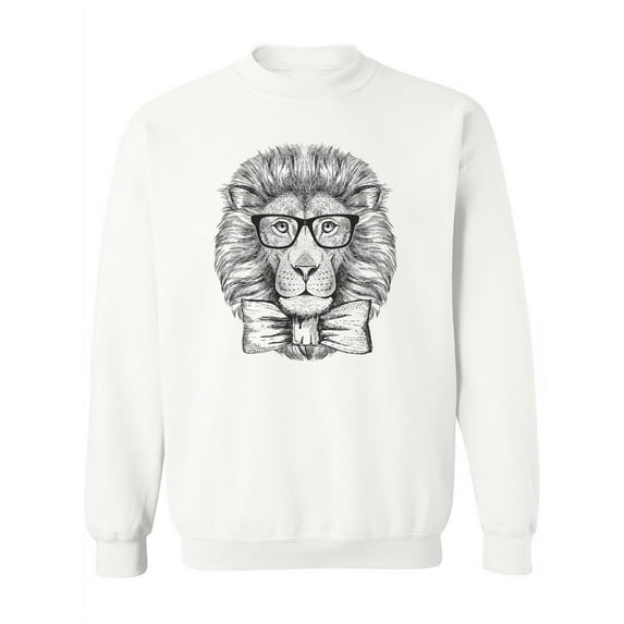 Hand Drawing Hipster Lion. Sweatshirt Women -Image by Shutterstock, Female x-Large