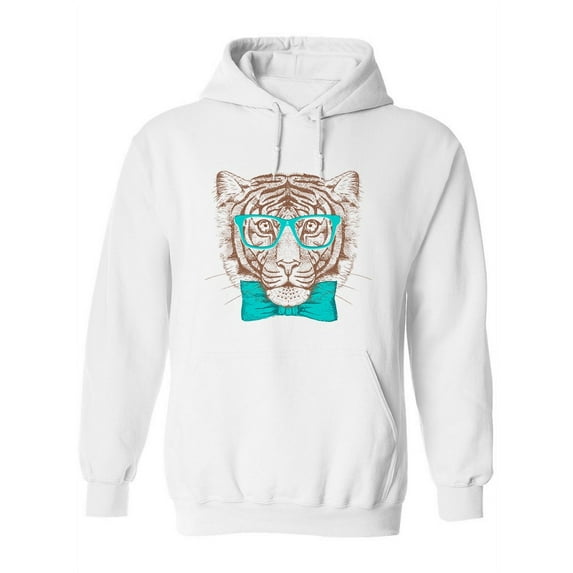 Hand Drawing Hipster Tiger Hoodie Women -Image by Shutterstock, Female Medium