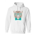 thumbnail image 1 of Hand Drawing Hipster Tiger Hoodie Women -Image by Shutterstock, Female Small, 1 of 4