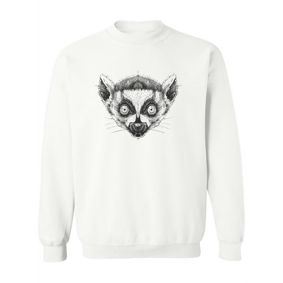 Hand Drawing Lemur. Sweatshirt Women -Image by Shutterstock, Female Large