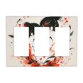 thumbnail image 1 of Hand Drawing Love Couple Switch Cover Decorative Wall Plate 3-Gang Standard Size, 1 of 5