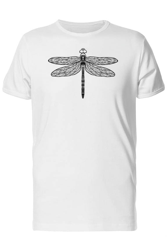 Hand Drawing Of A Dragonfly T-Shirt Men -Image by Shutterstock, Male 4X-Large