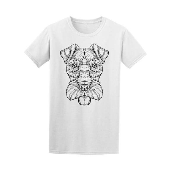 Hand Drawing Of A Fox Terrier Tee Men's - Men T-Shirt, 2XL