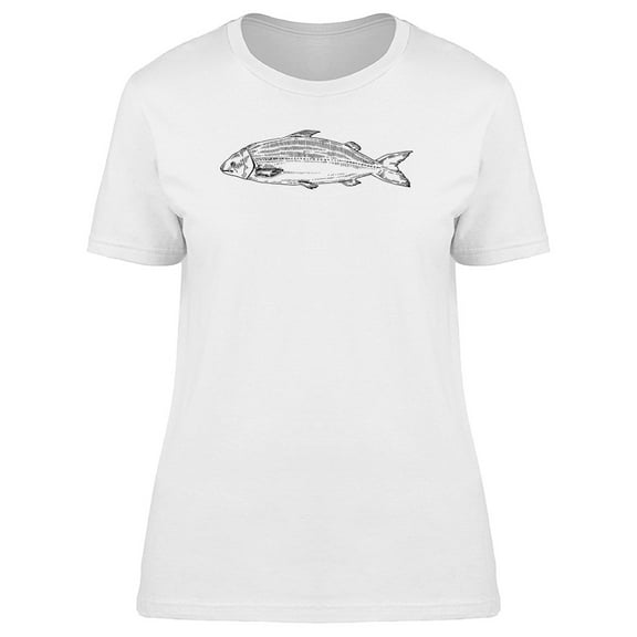 Hand Drawing Of A Salmon Fish T-Shirt Men -Image by Shutterstock, Male 3X-Large