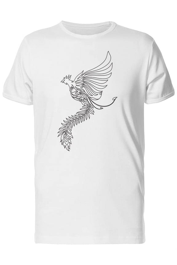 Hand Drawing Of The Phoenix T-Shirt Men -Image by Shutterstock, Male 4X-Large