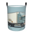 thumbnail image 1 of Hand Drawing Truck Daisies Laundry Hamper Small Storage Basket/Toy Organizer/Dirty Clothes Bucket, 1 of 5