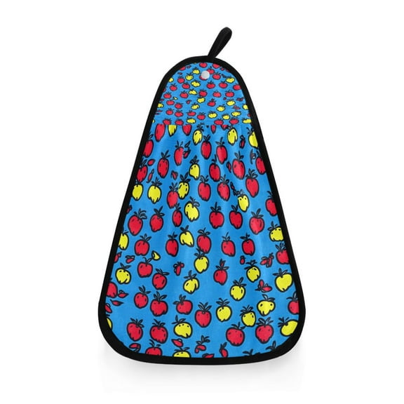 Hand Drawn Apples Pattern Hanging Towel Hand Towel 16.53x12.20in Quick-Drying for Kitchen and Bathroom Use