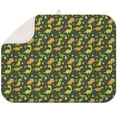 thumbnail image 1 of Hand-Drawn Baby Dinosaur Dish Drying Mat - Cute Dino Print Microfiber Counter Pad, Quick Dry & Compact 18x24, 1 of 5