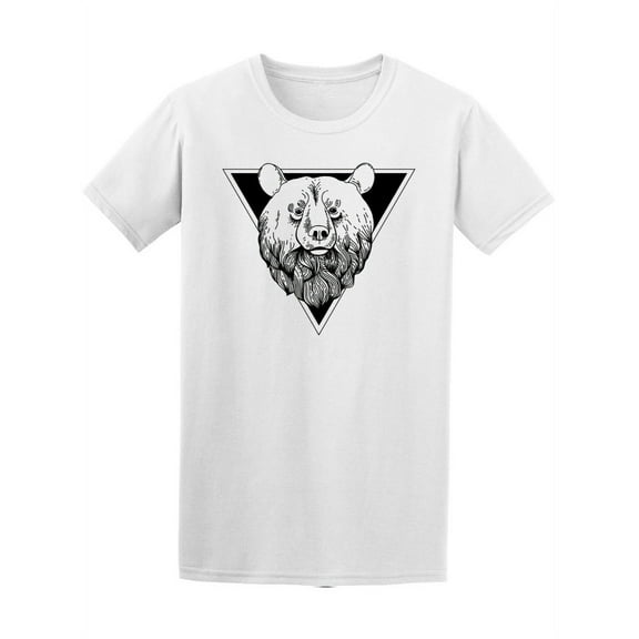 Hand Drawn Bear Graphic T-Shirt Men -Image by Shutterstock, Male Medium