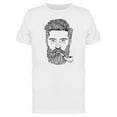 thumbnail image 1 of Hand Drawn Bearded Man Design T-Shirt Men -Image by Shutterstock, Male Large, 1 of 2