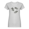 thumbnail image 1 of Hand Drawn Bees Shaped T-Shirt Women -Image by Shutterstock, Female XX-Large, 1 of 2