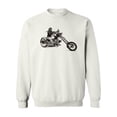 thumbnail image 1 of Hand-Drawn Biker Design Sweatshirt Men -Image by Shutterstock, Male XX-Large, 1 of 4