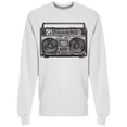 thumbnail image 1 of Hand Drawn Boombox Sweatshirt Men -Image by Shutterstock, Male Large, 1 of 2