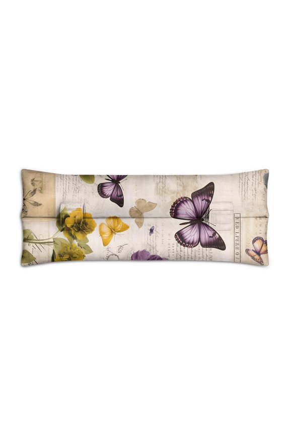 Hand-Drawn Butterfly Graphic Seatbelt Pillow - Post-Surgery Recovery Cushion for Mastectomy - Soft Car Travel Pressure Relief Pad