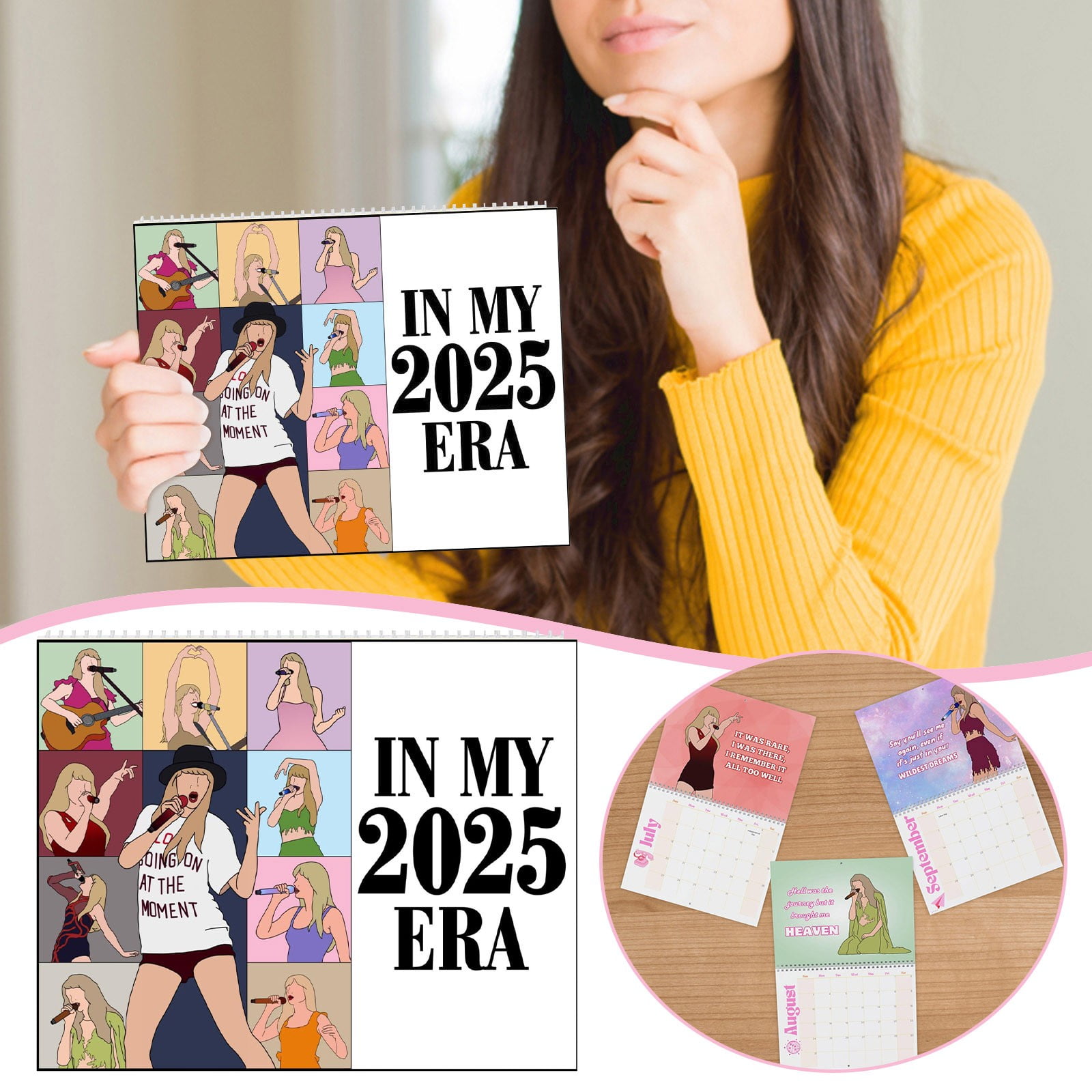 Hand Drawn Calendar 2025 Hand Drawn Calendar Music Lyrics Tour Calendar