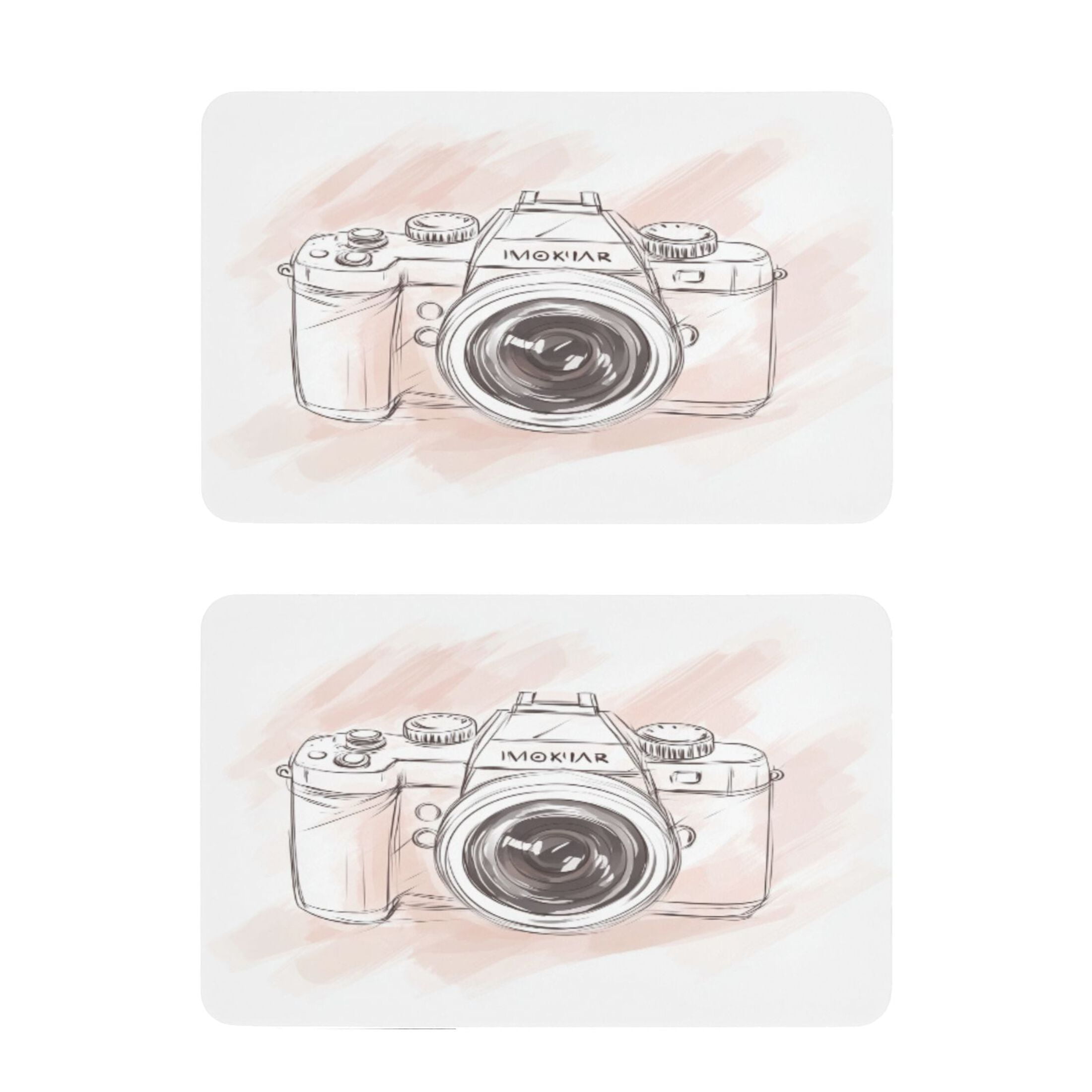 Hand Drawn Camera 2 Pack 4x2.5 Inch Magnetic Stickers Thick and Strong ...