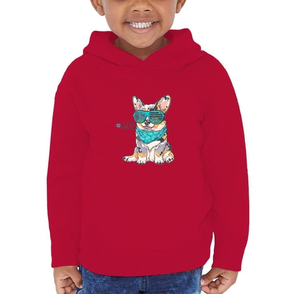 Hand Drawn Corgi Portrait Swag Hoodie Toddler -Image by Shutterstock, 2 Toddler