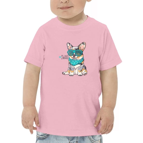 Hand Drawn Corgi Portrait Swag T-Shirt Toddler -Image by Shutterstock, 3 Toddler