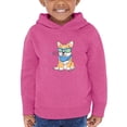 thumbnail image 1 of Hand Drawn Corgi Portrait Xoxo Hoodie Toddler -Image by Shutterstock,  5 Toddler, 1 of 4