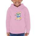 thumbnail image 1 of Hand Drawn Corgi Portrait Xoxo Hoodie Toddler -Image by Shutterstock,  5 Toddler, 1 of 4