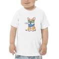 thumbnail image 1 of Hand Drawn Corgi Portrait Xoxo T-Shirt Toddler -Image by Shutterstock,  2 Toddler, 1 of 4