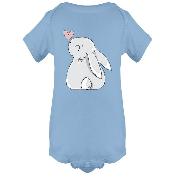 Hand Drawn Cute Fluffy Bunny Bodysuit Infant -Image by Shutterstock, 6 Months
