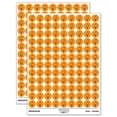 thumbnail image 1 of Hand Drawn Cute Ice Cream Cone Doodle 200+ Round Stickers - Orange - Gloss Finish - 0.50" Size, 1 of 3
