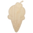 thumbnail image 1 of Hand Drawn Cute Ice Cream Cone Doodle Wood Shape Unfinished Piece Cutout Craft DIY Projects - 6.25 Inch Size - 1/8 Inch Thick, 1 of 7
