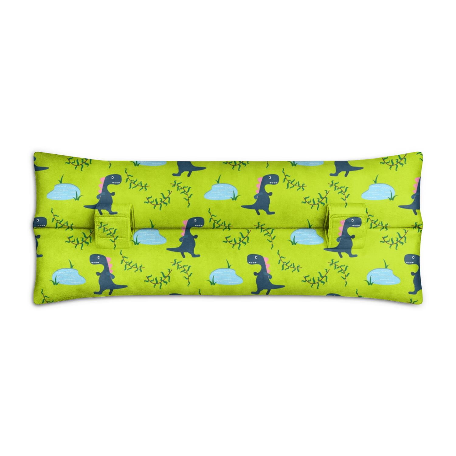 Hand-Drawn Dinosaur Seatbelt Pillow - Post Breast Surgery Recovery Cushion - Soft & Secure Dino Design