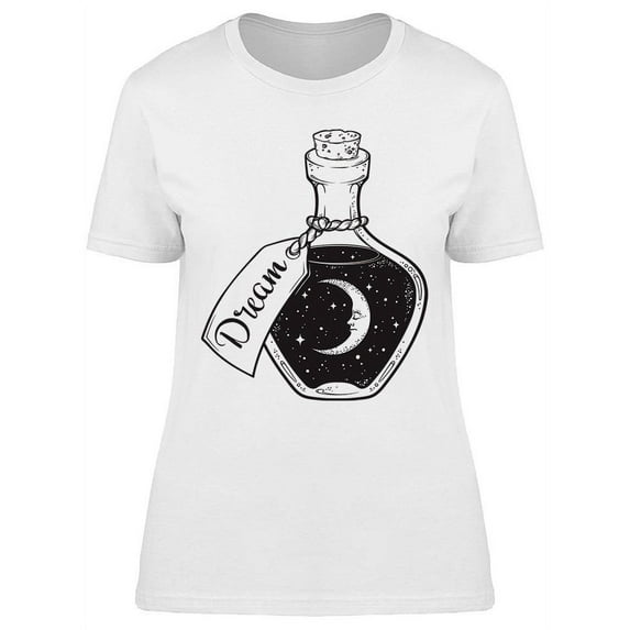 Hand Drawn Dream In Bottle T-Shirt Women -Image by Shutterstock, Female Medium