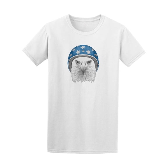 Hand Drawn Eagle With Ribbon Tee Men's -Image by Shutterstock