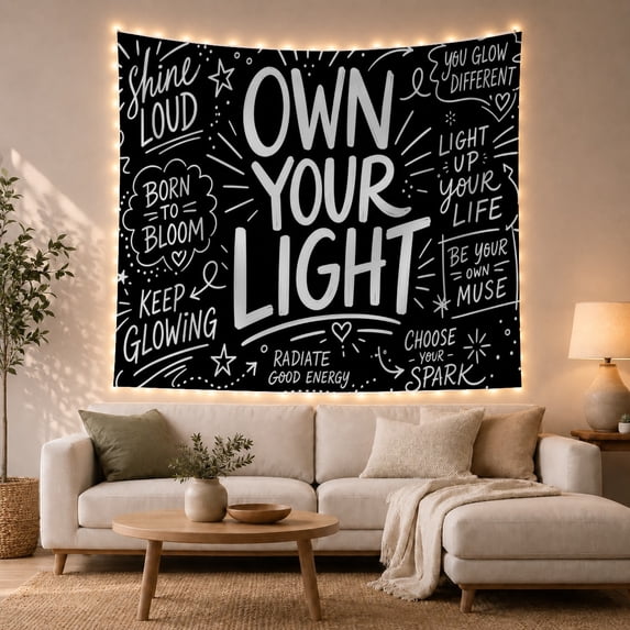 Hand Drawn Elements With Art Scene, Mystical Fantasy for Space Lovers, Galaxy Room Decor Room Accent, Valentine's Day Gift, Tapestry Wall Hanging for Bedroom and Dorm