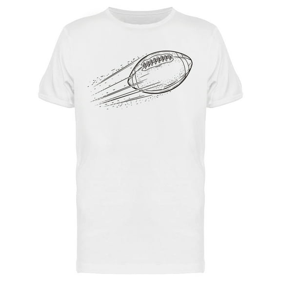 Hand Drawn Football T-Shirt Men -Image by Shutterstock, Male 3X-Large