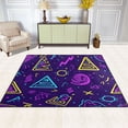 thumbnail image 1 of Hand Drawn Geometric Pattern 80''x58'' Extra Large Plush Memory Foam Rug, Soft, Absorbent, Non Slip, 1 of 7