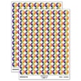 thumbnail image 1 of Hand Drawn Ginkgo Leaf Doodle 200+ Round Stickers - Rainbow - Gloss Finish - 0.50" Size, 1 of 3