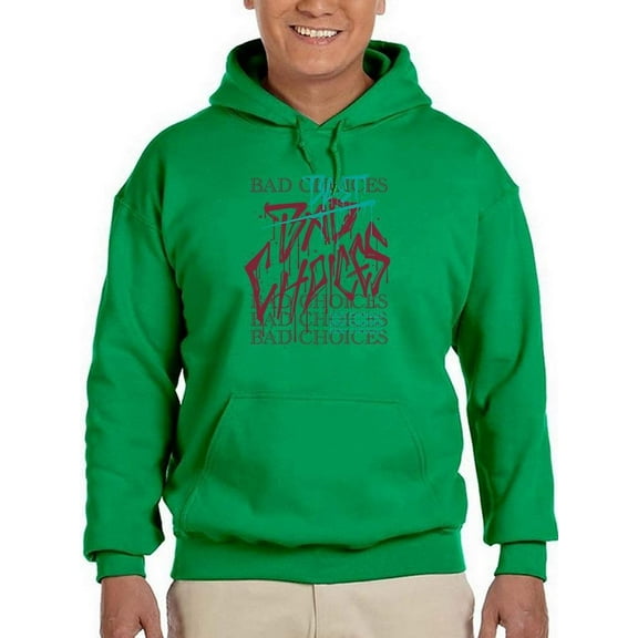 Hand Drawn Graffiti Hoodie Men -Image by Shutterstock, Male Large