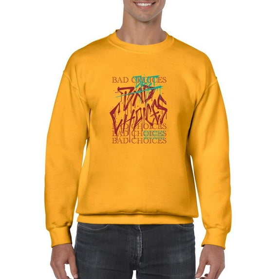 Hand Drawn Graffiti Sweatshirt Men -Image by Shutterstock, Male 3X-Large