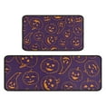 thumbnail image 1 of Hand Drawn Halloween Pumpkin Pattern Kitchen Rugs Sets Of 2,Anti Fatigue Kitchen Mat Rugs Non Slip Washable,Decorative Kitchen Floor Mats for Kitchen,Sink,Laundry,17"X30"+17"X47", 1 of 7