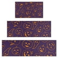 thumbnail image 1 of Hand Drawn Halloween Pumpkin Pattern Kitchen Rugs Sets Of 3,Kitchen Runner Rugs Non Skid Washable,Decorative Kitchen Floor Mats for Kitchen,Sink,Laundry,17"x30"+ 17"x47" + 17"x59", 1 of 6