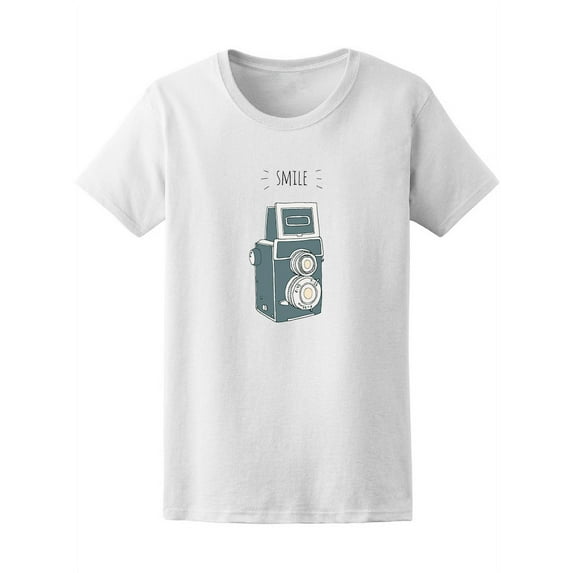 Hand-Drawn Hipster Retro Camera Graphic Tee - Image by Shutterstock