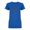 thumbnail image 1 of Hand Drawn Honey Bee Shaped T-Shirt Women -Image by Shutterstock, Female Medium, 1 of 2