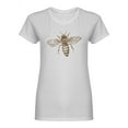 thumbnail image 1 of Hand Drawn Honey Bee Shaped T-Shirt Women -Image by Shutterstock, Female Medium, 1 of 2